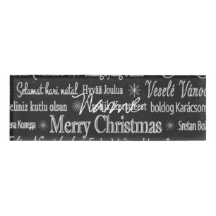 Multi-language Merry Christmas Thunder_Cove  Name Tag