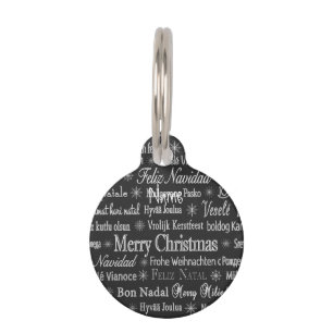 Multi-language Merry Christmas Thunder_Cove Pet Tag