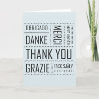 Multi-Language Thank You Card