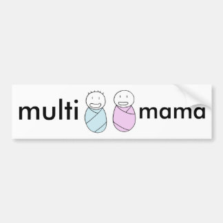 Multi Mama bumper sticker