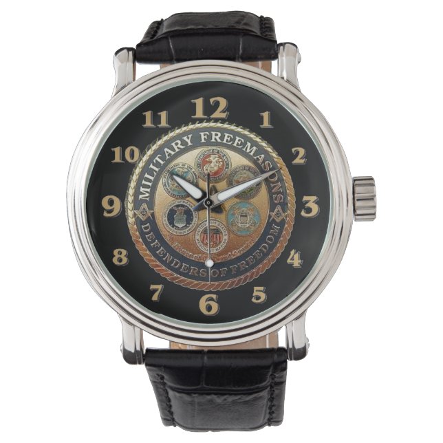 MULTI-MILITARY FREE MASONS WATCH (Front)