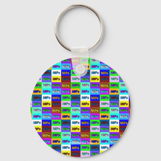 multi mini mips logo key chain (Front)