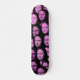 Multi-Mona in Pink - 70s style Skateboard