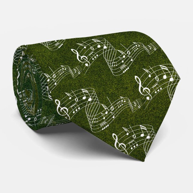 MULTI-MUSIC NOTES- NECK TIE (Rolled)