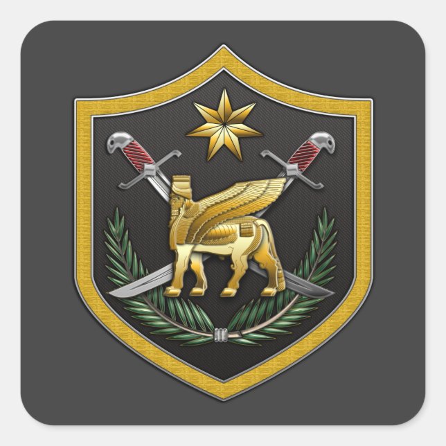 Multi-National Force – Iraq Square Sticker (Front)
