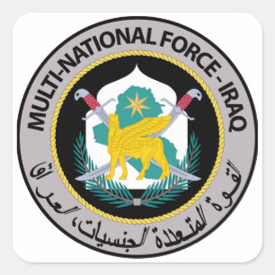 Multi National Force - Iraq Square Sticker