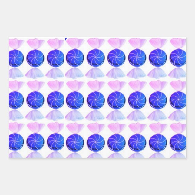 Multi-Pack Wrapping Paper Flat Sheet Set of 3 (Front)