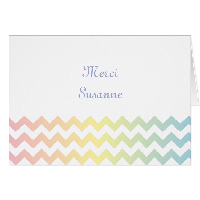 Multi Pastel Chevron Pattern (Front Horizontal)