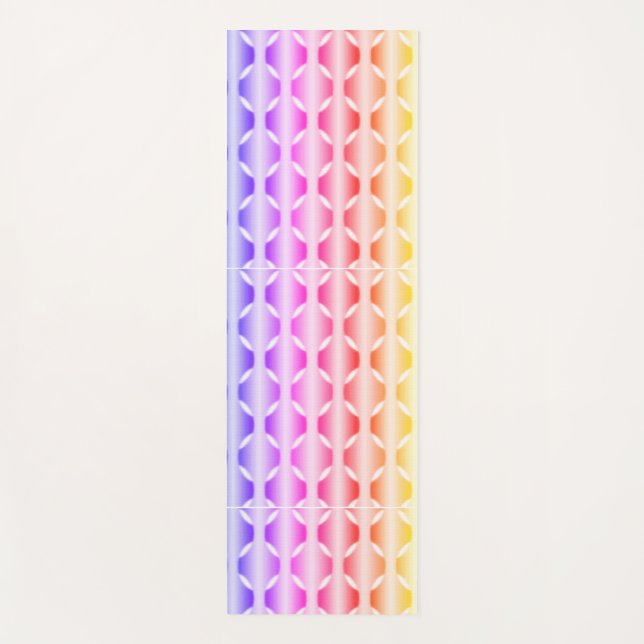 Multi Pastels Yoga Mat (Front)