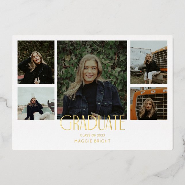 Multi photo 2023 graduate announcement   (Front)