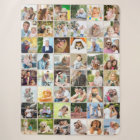 Multi Photo 48 Picture Grid Collage Beige