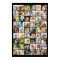 Multi Photo 54 Picture Grid Collage Black