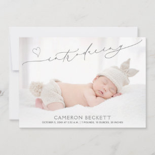 Multi-Photo Baby Birth  Announcement