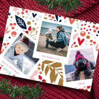 Multi Photo Booth Frame | Red Botanical Christmas