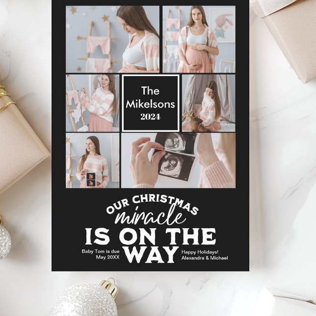 Multi Photo Christmas Pregnancy Announcement (Creator Uploaded)