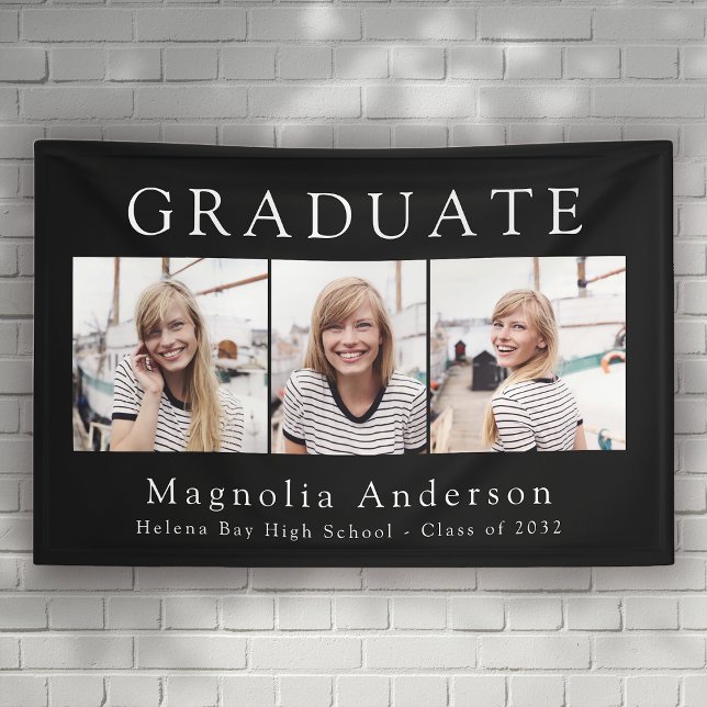 Multi Photo Collage Class of 2024 Graduation Banner (Creator Uploaded)