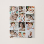 Multi Photo Collage Custom 110 Piece Jigsaw Puzzle<br><div class="desc">This custom photo collage 110 piece puzzle offers a fun and interactive way to showcase your most cherished memories. Featuring 12 photo slots, you can personalise this puzzle with your favourite images, creating a unique and meaningful keepsake. Perfect for family photos, pets, special moments, or celebrations, this puzzle is not...</div>