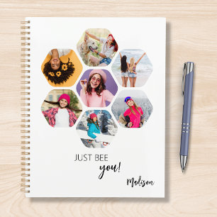 Multi Photo Collage JUST BEE YOU Personalised Name Planner
