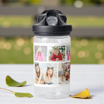 Multi Photo Collage Modern Personalised Name Water Bottle<br><div class="desc">Multi Photo Collage Modern Personalised Name Water Bottle features a photo collage of six of your favourite photos. Personalised with your name in modern black script. Perfect for birthday,  Christmas,  baby shower and more. PHOTO TIP: centre your photos before uploading to Zazzle. Designed by ©Evco Studio www.zazzle.com/store/evcostudio</div>