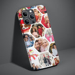 Multi Photo Collage Simple Modern Hexagon Pattern Case-Mate iPhone Case<br><div class="desc">Multi Photo Collage Simple Modern Hexagon Pattern Christmas Phone Cases features a photo collage of your favourite photos in a hexagon shape. Perfect for birthday, Christmas, Mother's Day, Father's Day, Grandparents, brother, sister, best friend and more. PHOTO TIP: centre your photos before uploading to Zazzle. Designed by ©Evco Holidays www.zazzle.com/store/evcoholidays...</div>