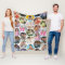 Multi Photo Collage Simple Modern Hexagon Pattern