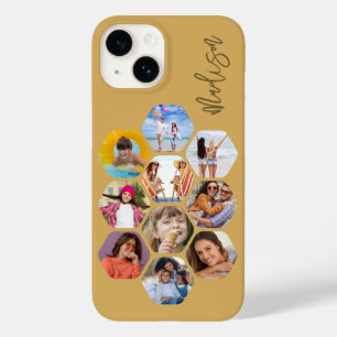 Multi Photo Collage Simple Modern Personalised Case-Mate iPhone 14 Case