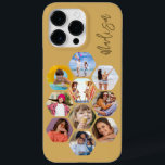 Multi Photo Collage Simple Modern Personalised Case-Mate iPhone 14 Pro Max Case<br><div class="desc">Multi Photo Collage Simple Modern Personalised Name Hexagon Pattern Smartphone iPhone Case features a photo collage of your favourite photos in a hexagon shape. Personalised with your name. Perfect for birthday, Christmas, Mother's Day, Father's Day, Grandparents, brother, sister, best friend and more. PHOTO TIP: centre your photos before uploading to...</div>