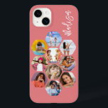 Multi Photo Collage Simple Modern Personalised Case-Mate iPhone 14 Plus Case<br><div class="desc">Multi Photo Collage Simple Modern Personalised Name Hexagon Pattern Smartphone iPhone Case features a photo collage of your favourite photos in a hexagon shape. Personalised with your name. Perfect for birthday, Christmas, Mother's Day, Father's Day, Grandparents, brother, sister, best friend and more. PHOTO TIP: centre your photos before uploading to...</div>