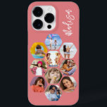 Multi Photo Collage Simple Modern Personalised Case-Mate iPhone 14 Pro Max Case<br><div class="desc">Multi Photo Collage Simple Modern Personalised Name Hexagon Pattern Smartphone iPhone Case features a photo collage of your favourite photos in a hexagon shape. Personalised with your name. Perfect for birthday, Christmas, Mother's Day, Father's Day, Grandparents, brother, sister, best friend and more. PHOTO TIP: centre your photos before uploading to...</div>