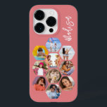Multi Photo Collage Simple Modern Personalised Case-Mate iPhone 14 Pro Case<br><div class="desc">Multi Photo Collage Simple Modern Personalised Name Hexagon Pattern Smartphone iPhone Case features a photo collage of your favourite photos in a hexagon shape. Personalised with your name. Perfect for birthday, Christmas, Mother's Day, Father's Day, Grandparents, brother, sister, best friend and more. PHOTO TIP: centre your photos before uploading to...</div>
