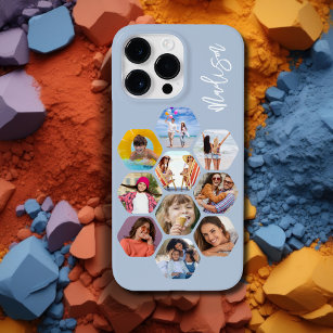 Multi Photo Collage Simple Modern Personalised Case-Mate iPhone 14 Pro Max Case