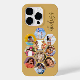Multi Photo Collage Simple Modern Personalised Case-Mate iPhone 14 Pro Case
