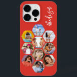 Multi Photo Collage Simple Modern Personalised Case-Mate iPhone 14 Pro Max Case<br><div class="desc">Multi Photo Collage Simple Modern Personalised Name Hexagon Pattern Smartphone iPhone Case features a photo collage of your favourite photos in a hexagon shape. Personalised with your name. Perfect for birthday, Christmas, Mother's Day, Father's Day, Grandparents, brother, sister, best friend and more. PHOTO TIP: centre your photos before uploading to...</div>