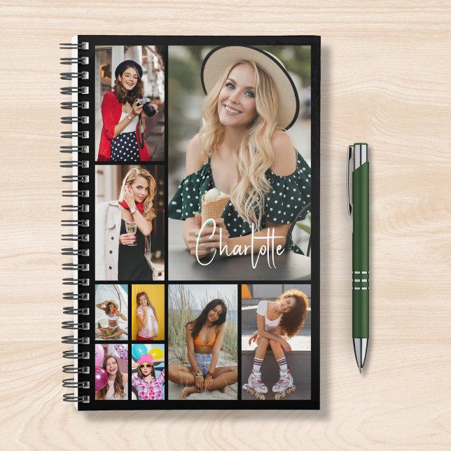 Multi Photo Collage Simple Modern Personalised Planner (Creator Uploaded)