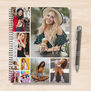 Multi Photo Collage Simple Modern Personalised Planner