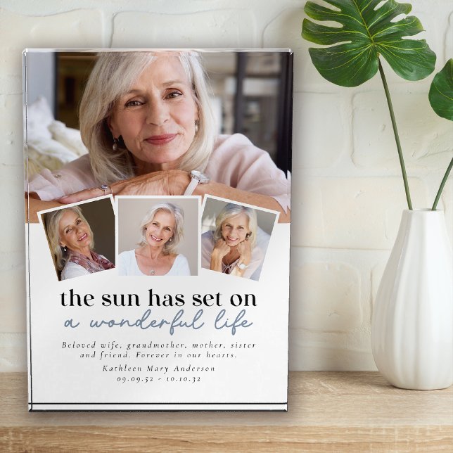 Multi Photo Collage Sympathy Photo Keepsake (Creator Uploaded)