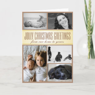 Multi-Photo Custom Family Christmas Card