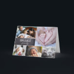 Multi Photo Family Photo Collage Miss You Card<br><div class="desc">Send them a special card to let them know you're thinking of them with this Family photo collage. Personalise with your family name and multiple photos. Send a message of love and thoughtfulness. A beautiful keepsake for family reunions.Send it for the holidays, send it just because. Keep connected with family...</div>