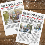 Multi Photo Funny Merry Christmas North Pole News Holiday Card<br><div class="desc">Extra Extra read all about it. The North Pole Times brings you the latest and greatest news articles from the North Pole, Greetings to everyone with this lovable and fun way to send Merry Christmas and Happy Holidays greetings to you and yours. This design allows you to add so much...</div>