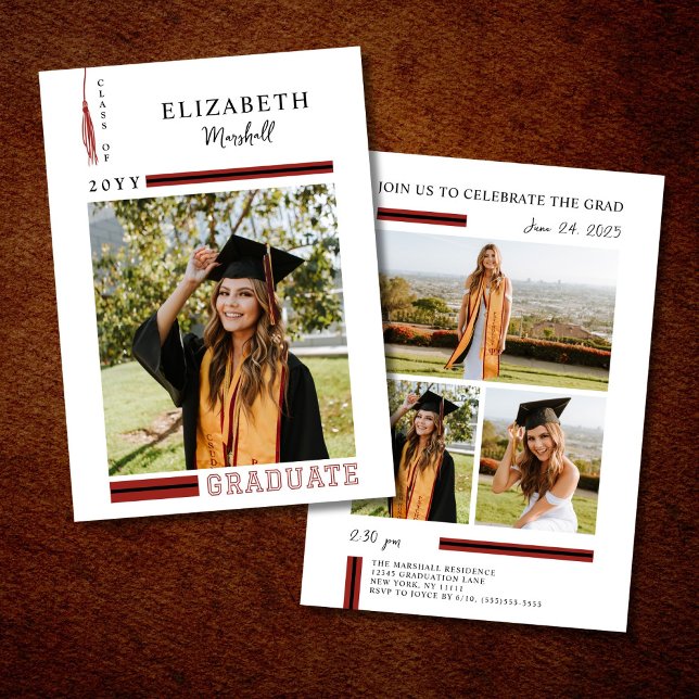 Multi Photo Graduation Party Invitation (Creator Uploaded)