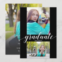 Multi Photo Graduation Party Invitations