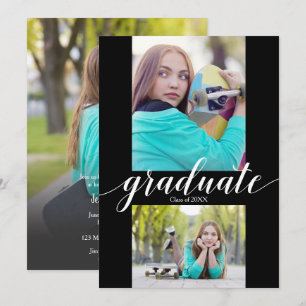 Multi Photo Graduation Party Invitations