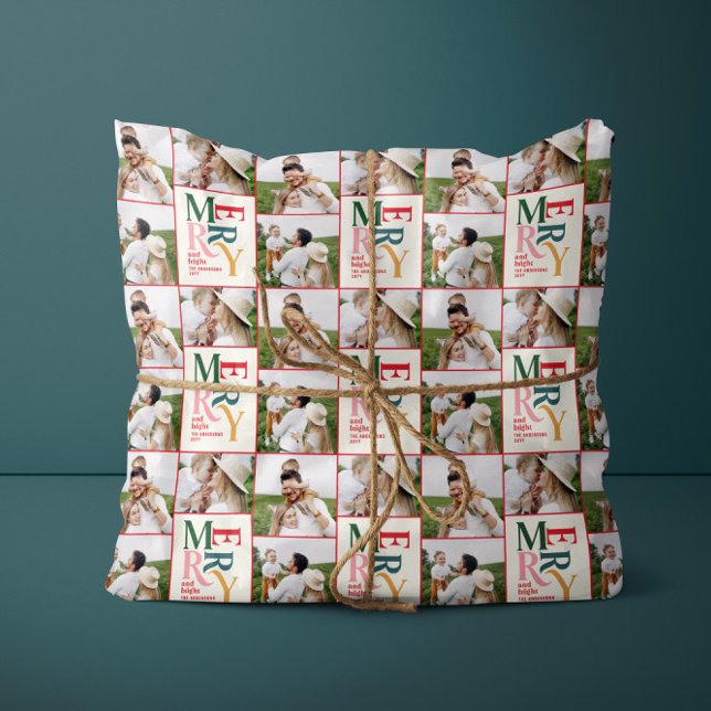 multi photo modern colourful typography  wrapping paper (Creator Uploaded)