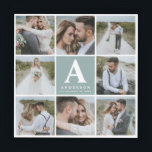 Multi photo monogram wedding family gift acrylic tray<br><div class="desc">Multi photo monogram wedding family gift. Ideal wedding,  new home,  anniversary,  birthday or Christmas gift. A fun way to show off all of your beautiful photographs.</div>