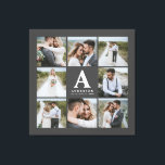 Multi photo monogram wedding family gift canvas print<br><div class="desc">Multi photo monogram wedding family gift. Ideal wedding,  new home,  anniversary,  birthday or Christmas gift. A fun way to show off all of your beautiful photographs.</div>