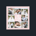 Multi photo monogram wedding family gift canvas print<br><div class="desc">Multi photo monogram wedding family gift. Ideal wedding,  new home,  anniversary,  birthday or Christmas gift. A fun way to show off all of your beautiful photographs.</div>