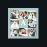 Multi photo monogram wedding family gift canvas print<br><div class="desc">Multi photo monogram wedding family gift. Ideal wedding,  new home,  anniversary,  birthday or Christmas gift. A fun way to show off all of your beautiful photographs.</div>