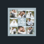 Multi photo monogram wedding family gift canvas print<br><div class="desc">Multi photo monogram wedding family gift. Ideal wedding,  new home,  anniversary,  birthday or Christmas gift. A fun way to show off all of your beautiful photographs.</div>