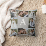 Multi photo monogram wedding family gift cushion<br><div class="desc">Multi photo monogram wedding family gift. Ideal wedding,  new home,  anniversary,  birthday or Christmas gift. A fun way to show off all of your beautiful photographs.</div>