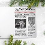 Multi Photo North Pole News Christmas Cute Funny Tri-Fold Holiday Card<br><div class="desc">Extra Extra read all about it. The North Pole Times brings you the latest and greatest news articles from the North Pole, Greetings to everyone with this loveable and fun way to send Merry Christmas and Happy Holidays greetings to you and yours. This design allows you to add so much...</div>